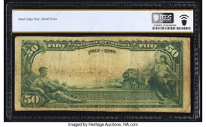 image for: Salina, KS - $50 1902 Date Back Fr. 671 The Farmers National Bank Ch. # (W)4742 PCGS Banknote Choice Fine 15....