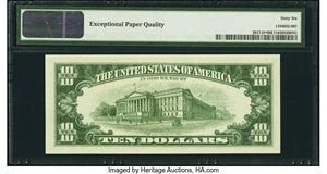 image for: Fr. 2017-D* $10 1963A Federal Reserve Star Note. PMG Gem Uncirculated 66 EPQ....