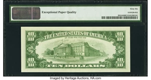 image for: Fr. 2016-K $10 1963 Federal Reserve Note. PMG Gem Uncirculated 66 EPQ....