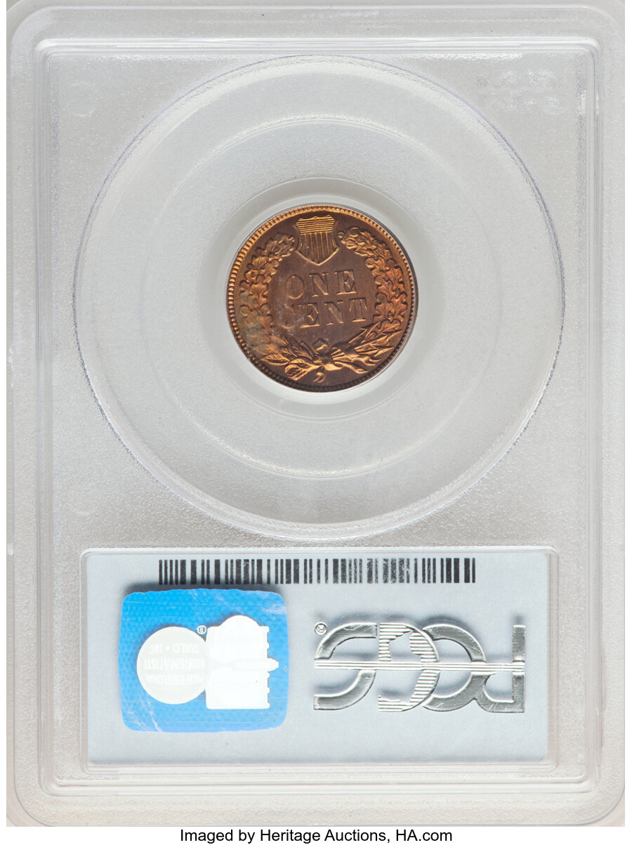 image for: 1887 1C PR64 Red PCGS. PCGS Population: (12/14). NGC Census: (5/5). CDN: $1,100 Whsle. Bid for NGC/PCGS PR64. Mintage 2,960...