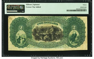 image for: Charlotte, NC - $2 Original Fr. 389 The Merchants & Farmers National Bank Ch. # 1781 PMG Choice Fine 15....