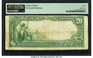 image for: Mount Olive, NC - $20 1902 Plain Back Fr. 657 The First National Bank Ch. # 10629 PMG Choice Fine 15....