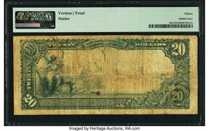 image for: Tarboro, NC - $20 1902 Red Seal Fr. 641 The First National Bank Ch. # (S)8356 PMG Choice Fine 15....