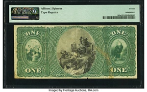 image for: Fayetteville, NC - $1 Original Fr. 382a The Peoples National Bank Ch. # 2003 PMG Fine 12 Net....