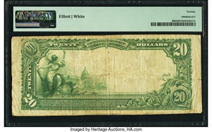 image for: Newton, NC - $20 1902 Plain Back Fr. 660 The Shuford National Bank Ch. # 6075 PMG Very Fine 20....