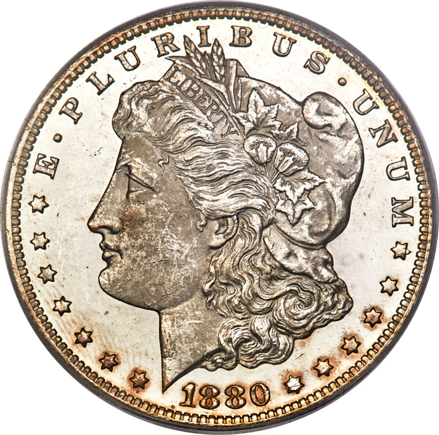 image for: 1880/79-CC $1 Reverse of 1878, VAM-4, MS63 Prooflike PCGS. CAC....