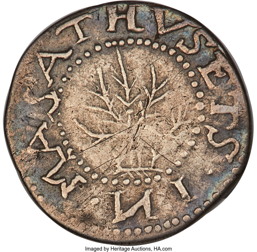 image for: 1652 Oak Tree Sixpence, Salmon 2b-B, VF25 NGC. Noe-22, W-400, R.5....