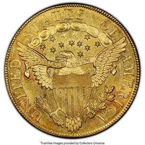 image for: 1799 $10 Small Obverse Stars, BD-5, Low R.6, MS64 PCGS. CAC....