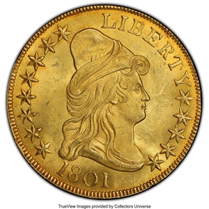 image for: 1801 $10 BD-2, R.2, MS65+ PCGS....