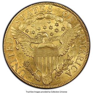image for: 1799 $10 Large Obverse Stars, BD-9, High R.6, MS62 PCGS....
