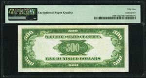 image for: Fr. 2200-G $500 1928 Federal Reserve Note. PMG About Uncirculated 55 EPQ....