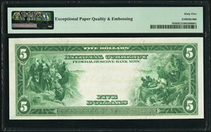 image for: Low Serial Number D230A Fr. 785 $5 1918 Federal Reserve Bank Note PMG Gem Uncirculated 65 EPQ....