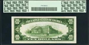 image for: Fr. 2308 $10 1934 Mule North Africa Silver Certificate. PCGS Very Fine 25....