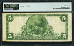 image for: Stevens Point, WI - $5 1902 Plain Back Fr. 604 The Citizens National Bank Ch. # 4912 PMG Very Fine 25....