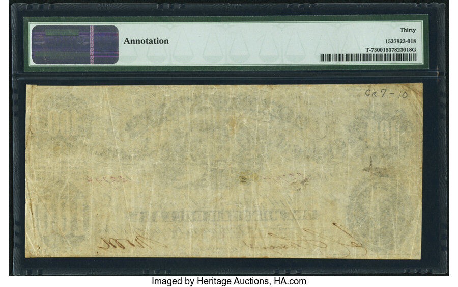 image for: T7 $100 1861 PF-4 Cr. 11 PMG Very Fine 30....