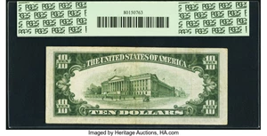 image for: Fr. 1703 $10 1934B Silver Certificate. PCGS Very Fine 35....