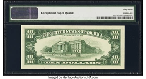 image for: Fr. 2019-D* $10 1969A Federal Reserve Star Note. PMG Superb Gem Unc 67 EPQ....
