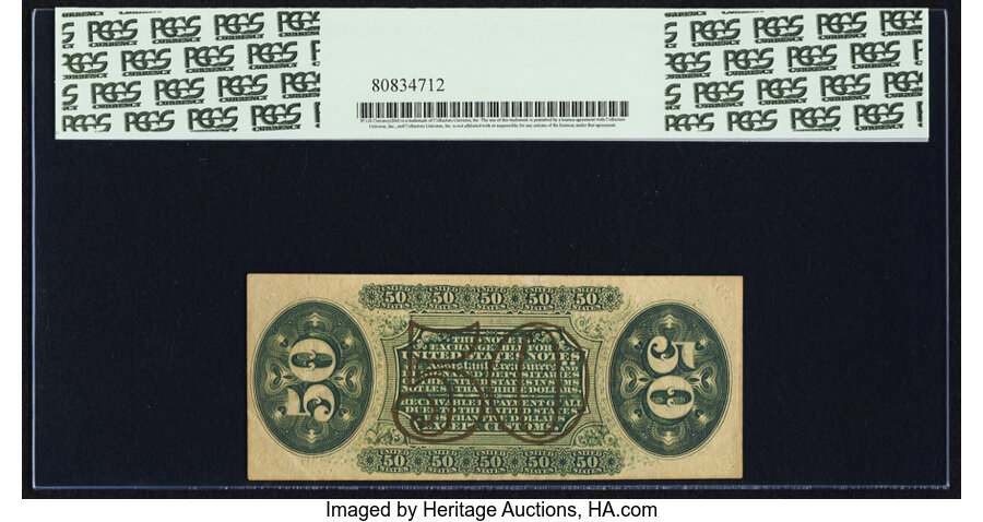 image for: Fr. 1359 50¢ Third Issue Justice PCGS Choice About New 55....
