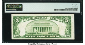 image for: Fr. 1952-F* $5 1928B Federal Reserve Star Note. PMG Very Fine 25....