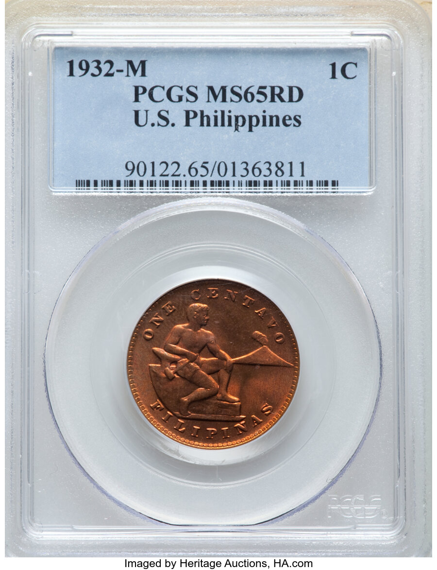 1932-M 1c U.S. Philippines MS RD