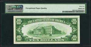 image for: Fr. 2000-K $10 1928 Federal Reserve Note. PMG Gem Uncirculated 65 EPQ....