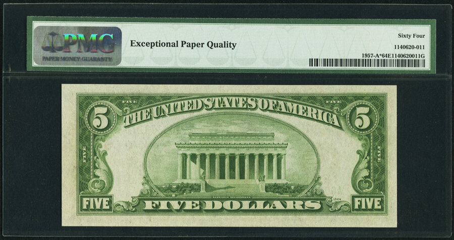 image for: Fr. 1957-A* $5 1934A Federal Reserve Star Note. PMG Choice Uncirculated 64 EPQ....