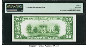 image for: Fr. 1870-A $20 1929 Federal Reserve Bank Note. PMG Gem Uncirculated 65 EPQ....