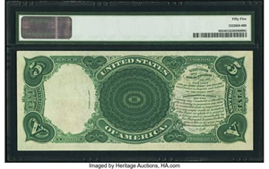 image for: Fr. 88 $5 1907 Legal Tender PMG About Uncirculated 55....
