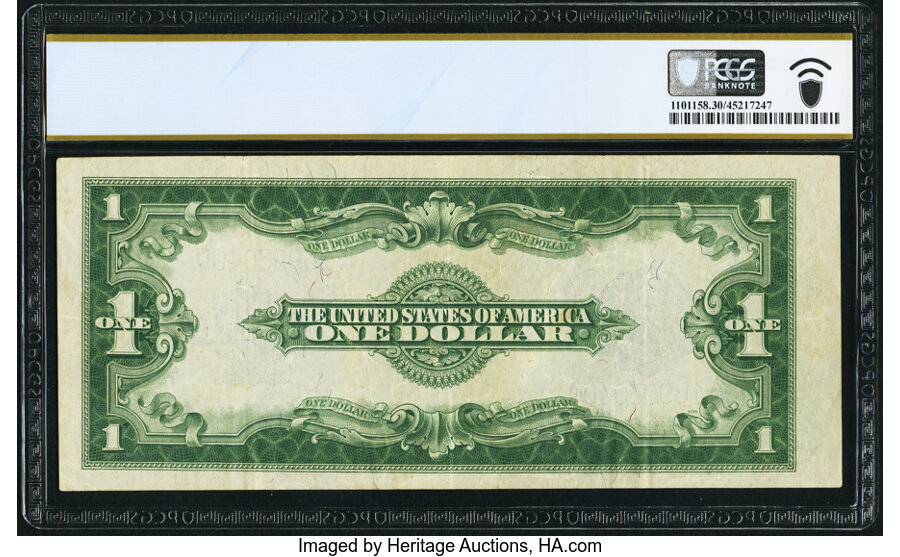 image for: Fr. 237* $1 1923 Silver Certificate Star PCGS Banknote Very Fine 30....