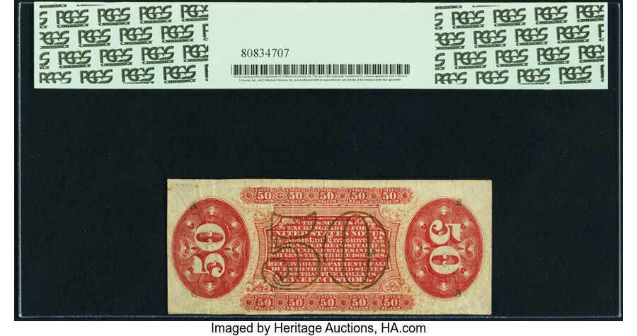 image for: Fr. 1350 50¢ Third Issue Justice PCGS Very Fine 35....