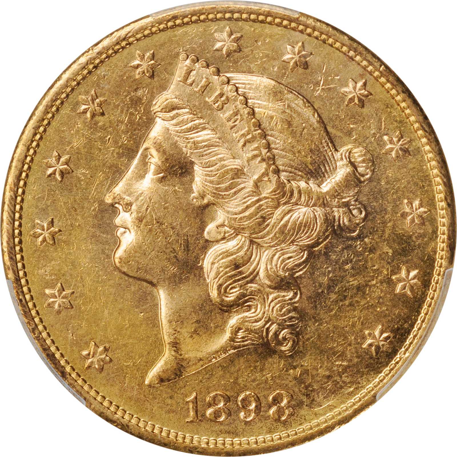 image for: 1898-S Liberty Head Double Eagle. MS-62 PL (PCGS). CAC.