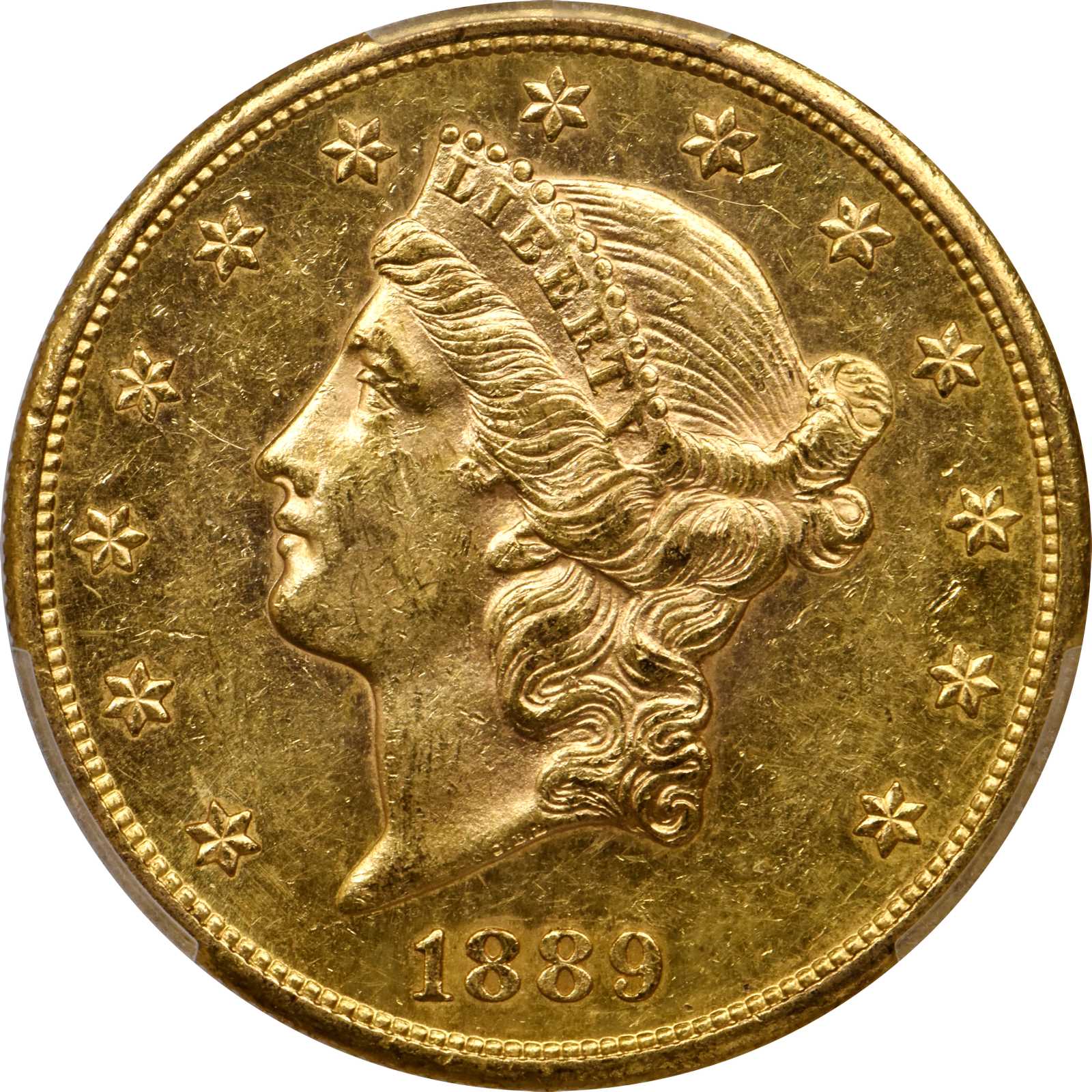 image for: 1889-S Liberty Head Double Eagle. MS-62 PL (PCGS).