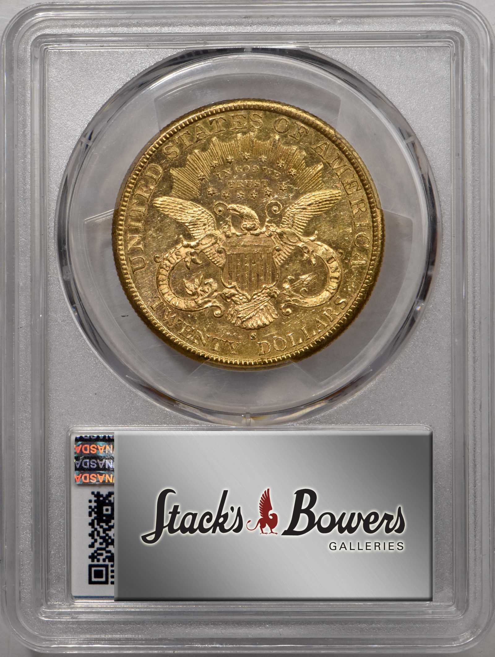 image for: 1889-S Liberty Head Double Eagle. MS-62 PL (PCGS).