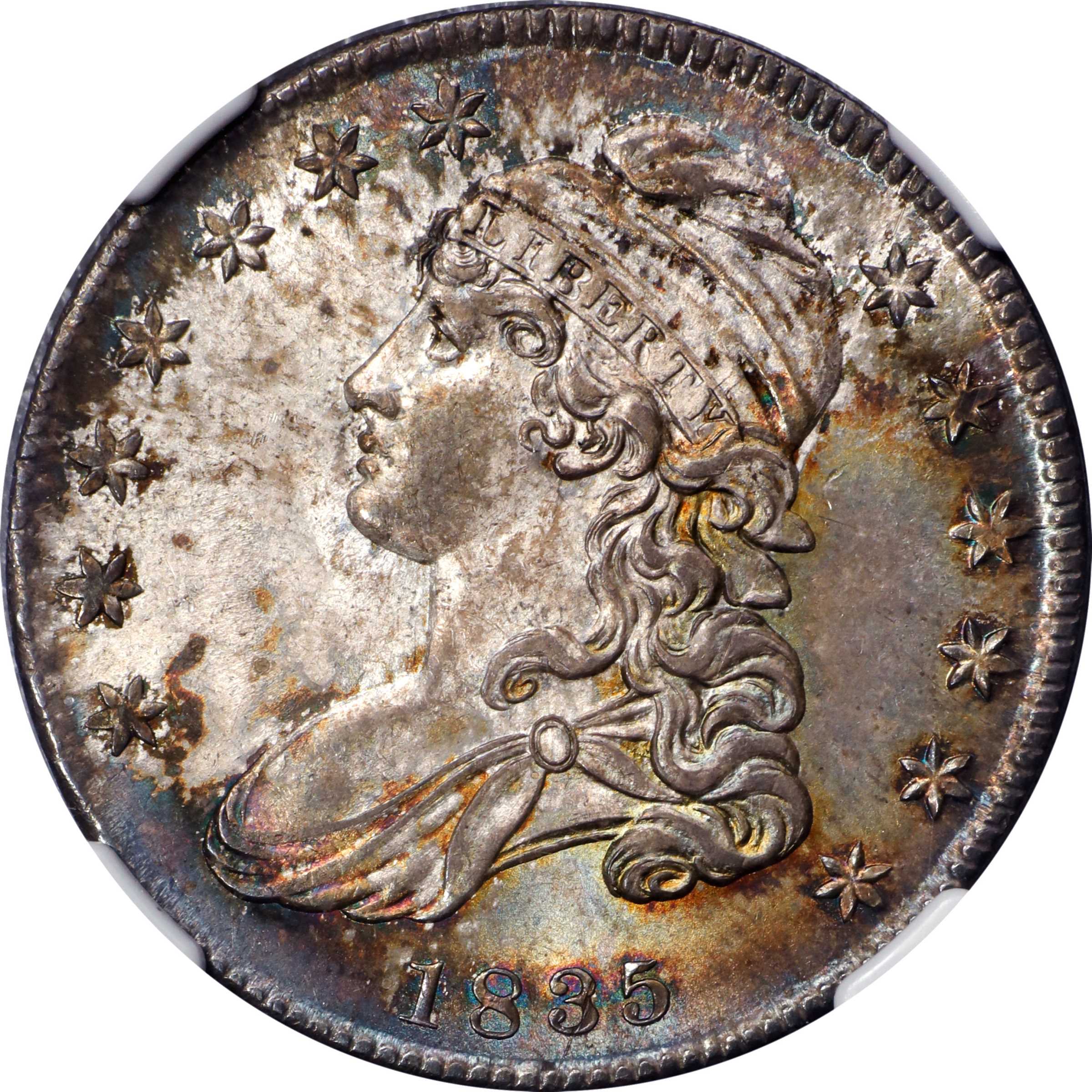 image for: 1835 Capped Bust Half Dollar. O-110. Rarity-3. MS-65 (NGC).