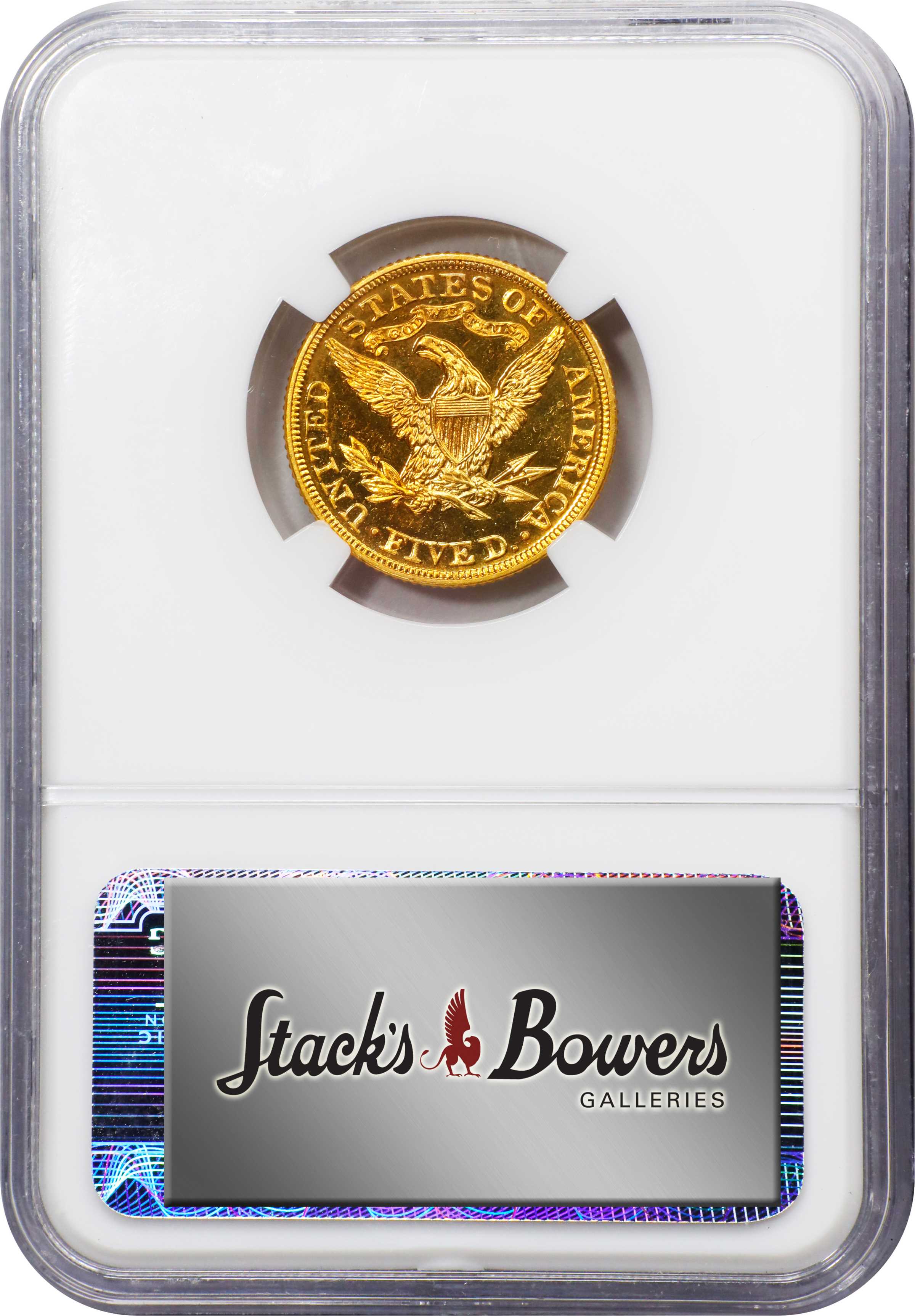 image for: 1905 Liberty Head Half Eagle. JD-1, the only known dies. Rarity-5. Proof-65 Cameo (NGC).