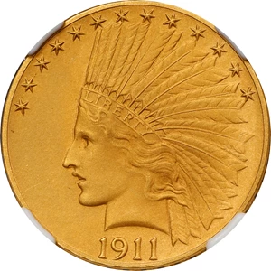 image for: 1911 Indian Eagle. JD-1, the only known dies. Rarity-5-. Proof-66 (NGC).
