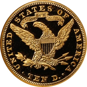 image for: 1900 Liberty Head Eagle. JD-1, the only known dies. Rarity-5-. Proof-65 Ultra Cameo (NGC). CAC.