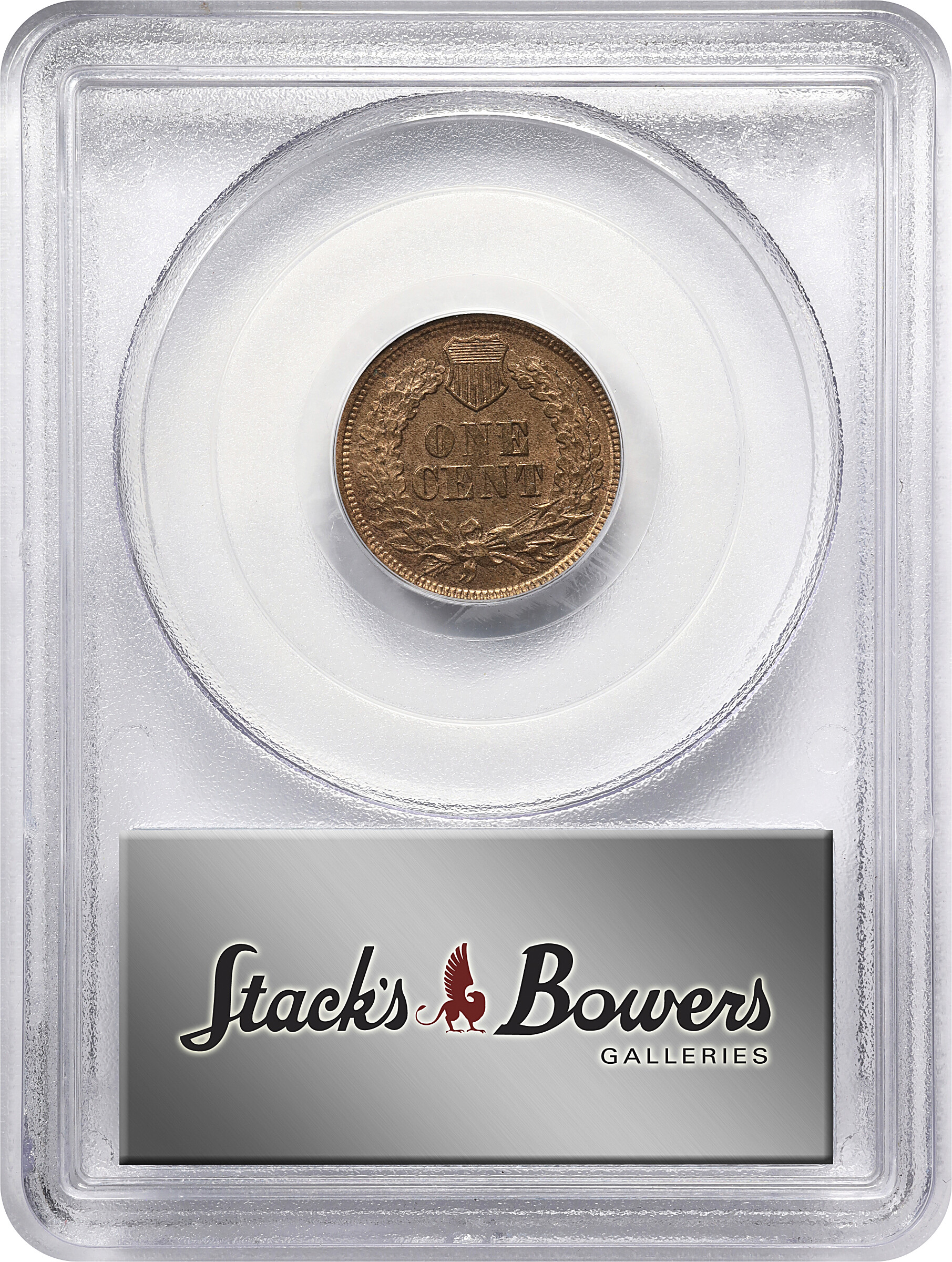 image for: 1867/67 Indian Cent. Snow-1a, FS-301. Repunched Date. MS-64 RB (PCGS). Eagle Eye Photo Seal.