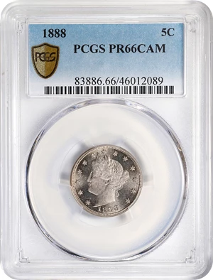 image for: 1888 Liberty Head Nickel. Proof-66 Cameo (PCGS).