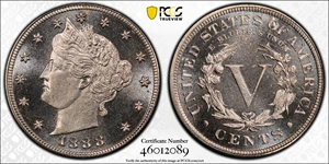 image for: 1888 Liberty Head Nickel. Proof-66 Cameo (PCGS).