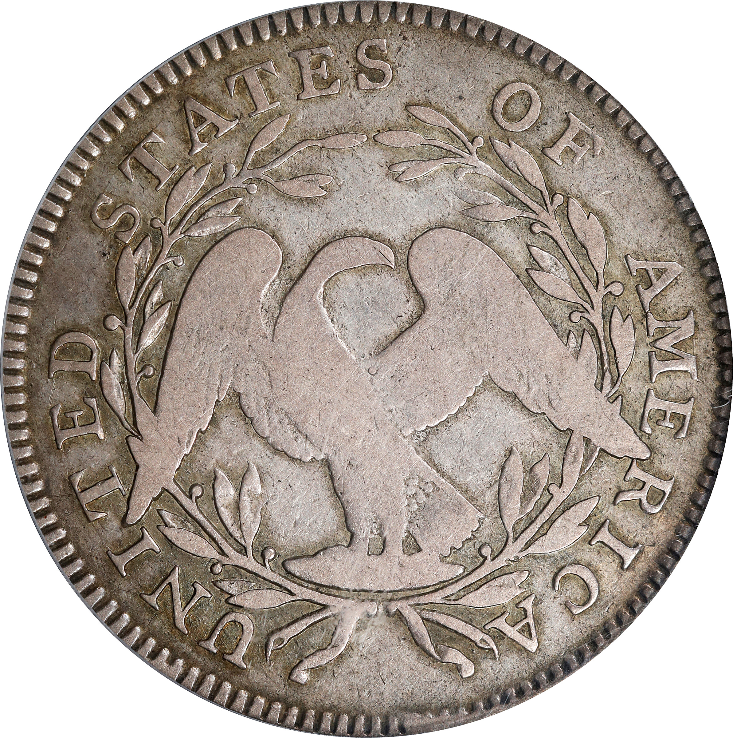 image for: 1795 Flowing Hair Half Dollar. O-108a, T-17. Rarity-4. Two Leaves. Fine-15 (PCGS).