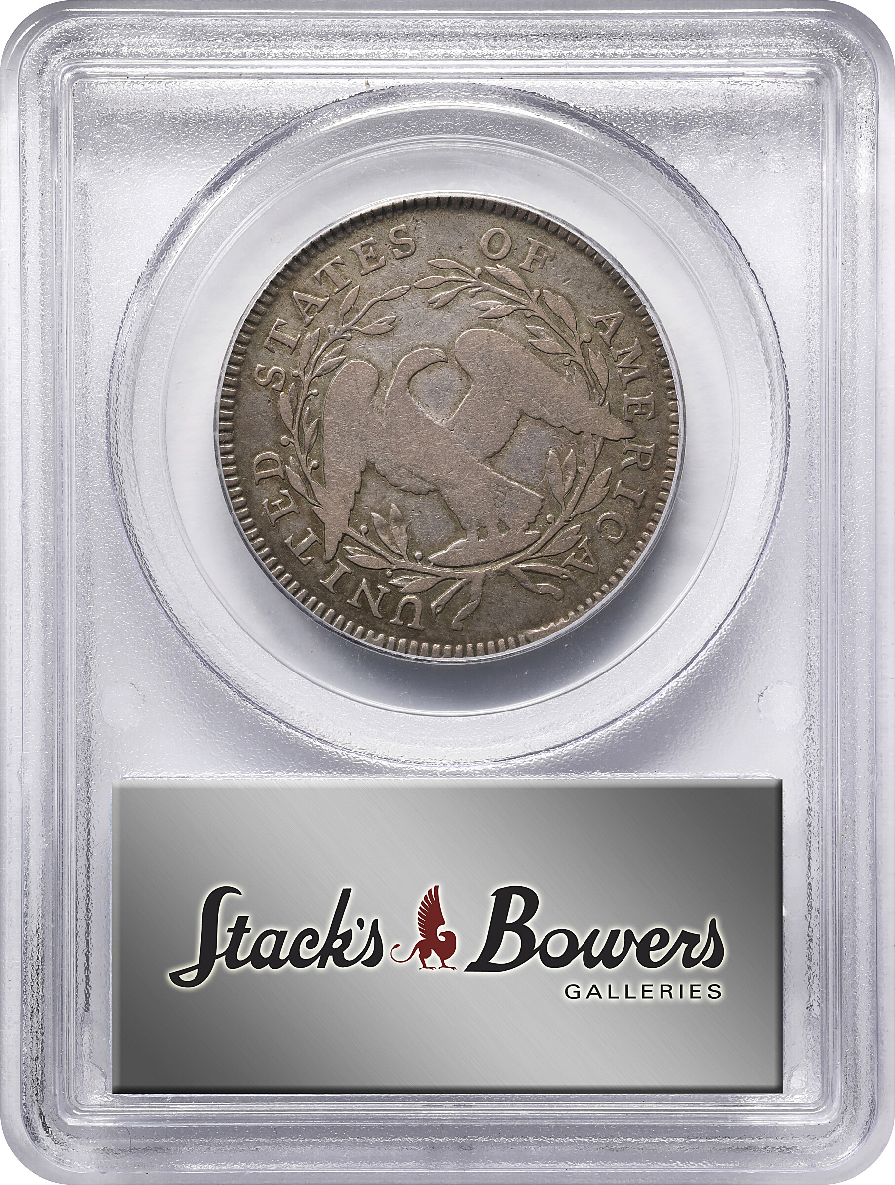 image for: 1795 Flowing Hair Half Dollar. O-108a, T-17. Rarity-4. Two Leaves. Fine-15 (PCGS).