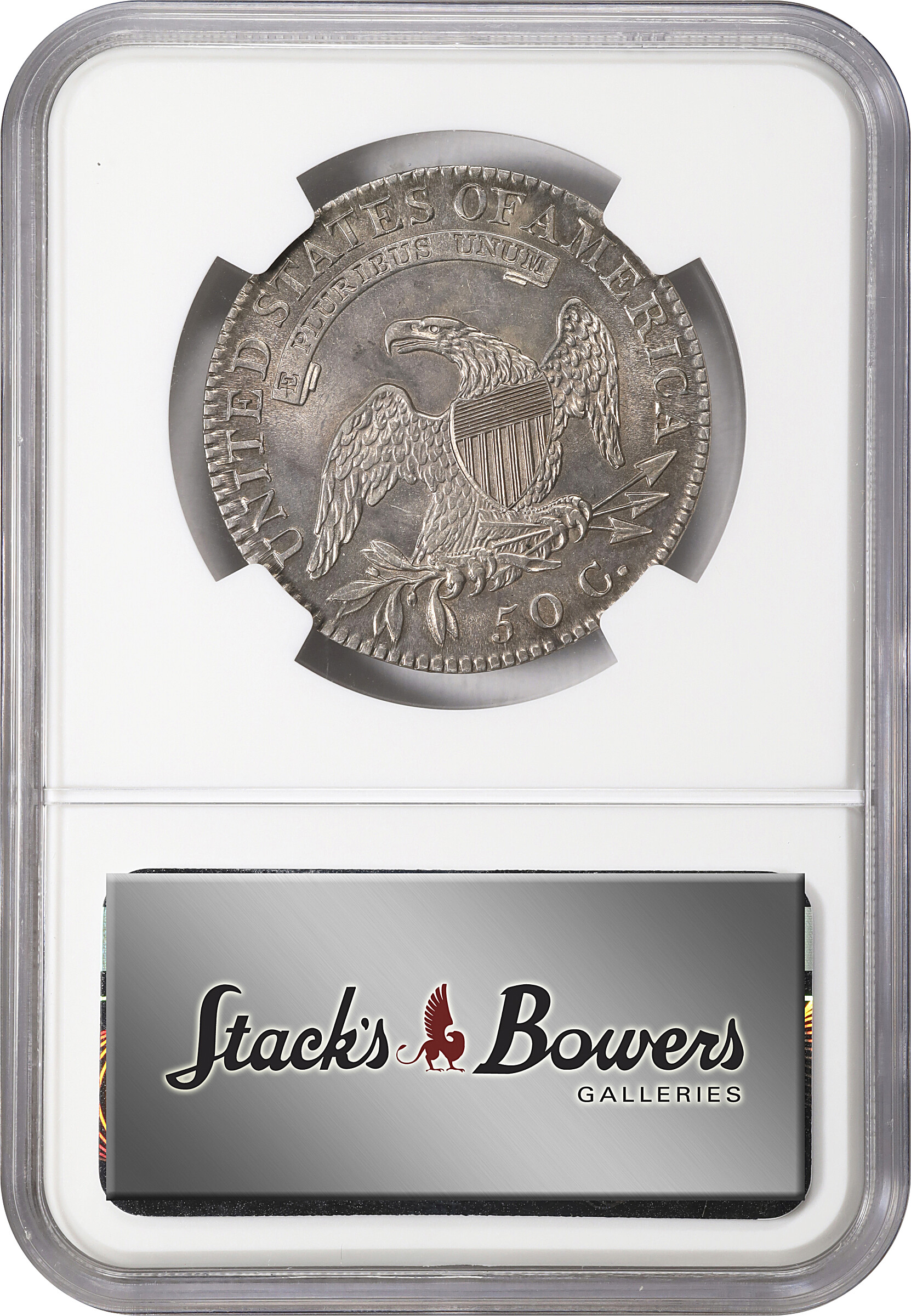 image for: 1819/8 Capped Bust Half Dollar. O-102. Rarity-1. Large 9. MS-61 (NGC).