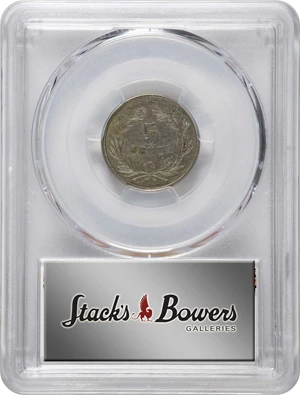 image for: 1866 Pattern Washington Five Cents. Judd-461, Pollock-535. Rarity-5. Nickel. Plain Edge. Proof-55 (PCGS).