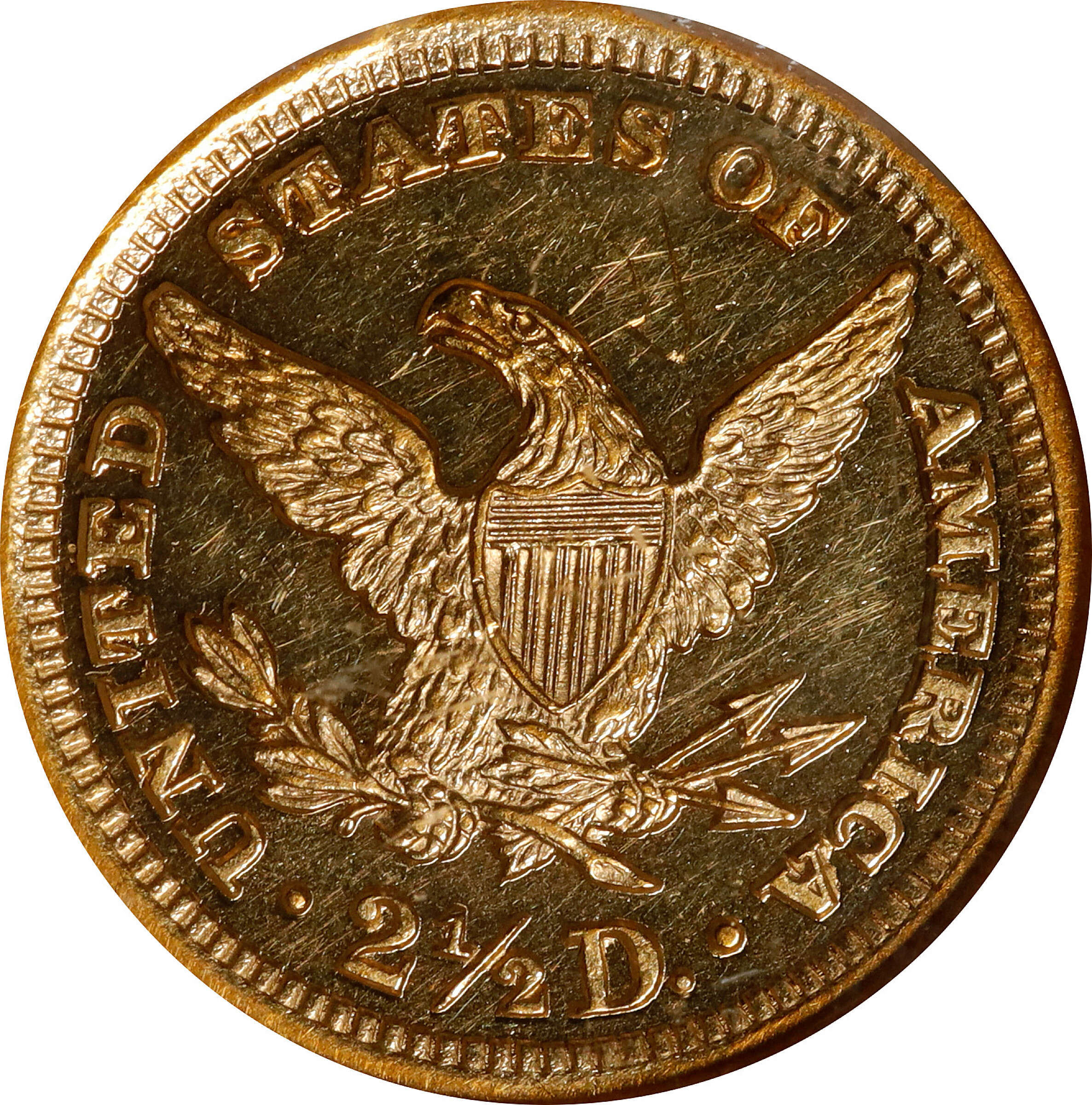 image for: 1898 Liberty Head Quarter Eagle. JD-1, the only known dies. Rarity-4. Proof-60 (NGC). CAC. OH.