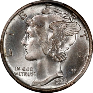 image for: 1928-S Mercury Dime. MS-67 (PCGS).