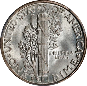 image for: 1928-S Mercury Dime. MS-67 (PCGS).