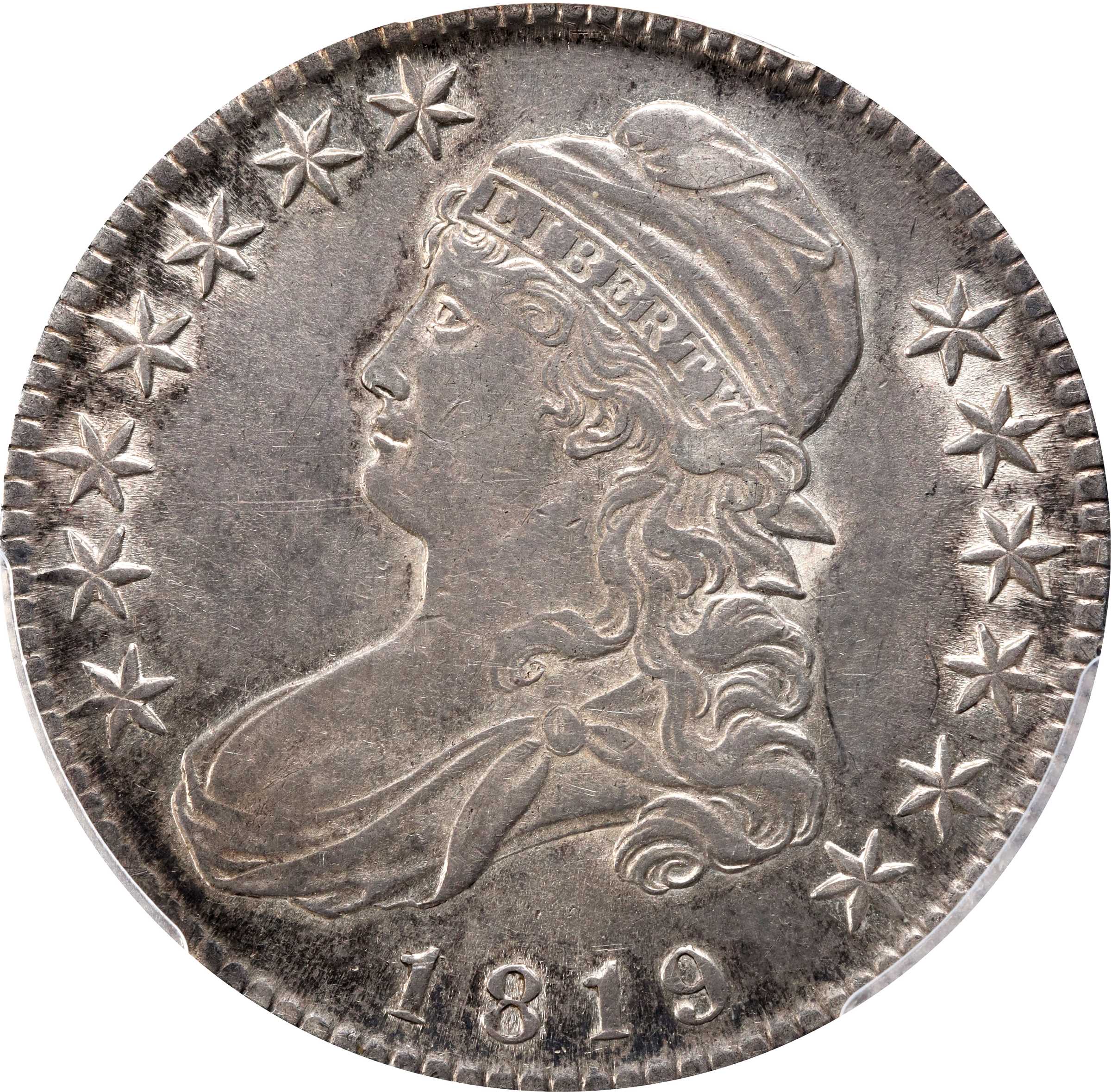 image for: 1819 Capped Bust Half Dollar. O-113. Rarity-2. EF-45 (PCGS).