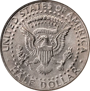 image for: 1988-P Kennedy Half Dollar. No FG. JFK "We Choose to Go to the Moon!" Holder. MS-64 (NGC).