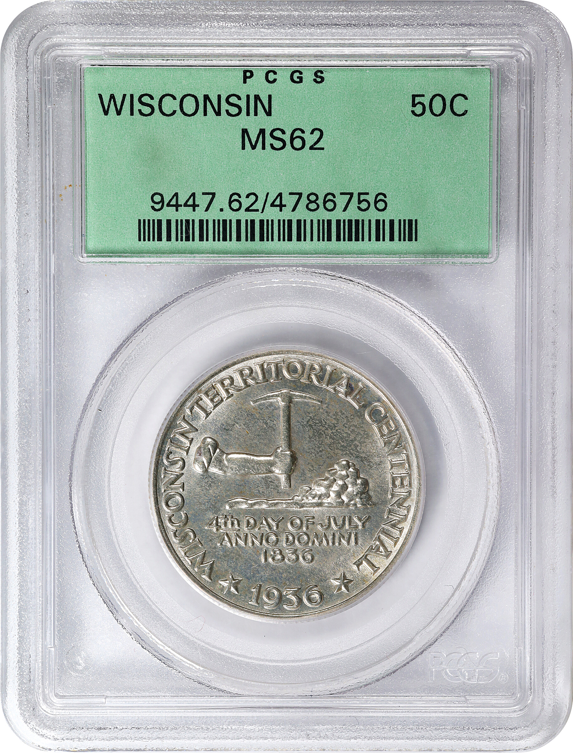 1936 50c Wisconsin VF30 thumbnail 19